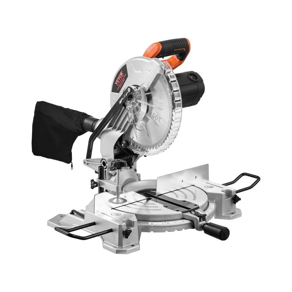 VEVOR VEVOR Compound Miter Saw 10 in 15 A 60T 0-45° LED Cast Aluminum Base — product photo