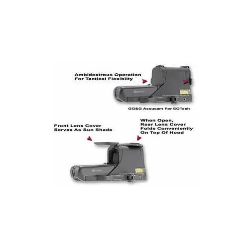 Black flip lens cover for EOTech 512/552 holographic sights