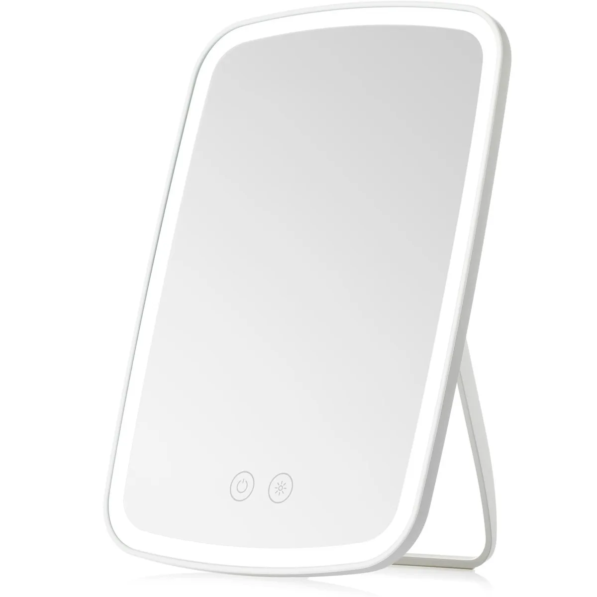NEZZOE MM1350 Portable Lighted Makeup Mirror 1500mAh 9.4x6.6in White — product photo