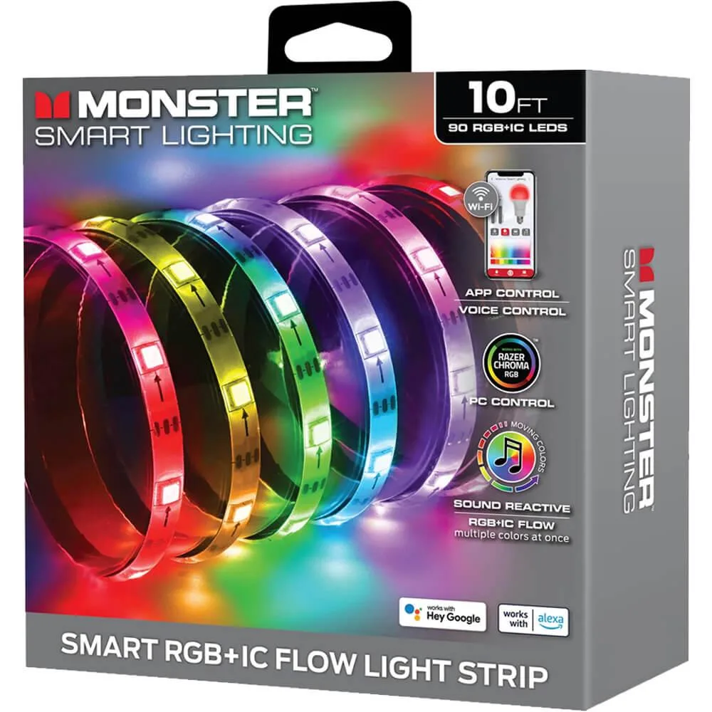 Monster Monster MLW71010ICM 10 ft indoor LED light strip with Razer Chroma sync — product photo