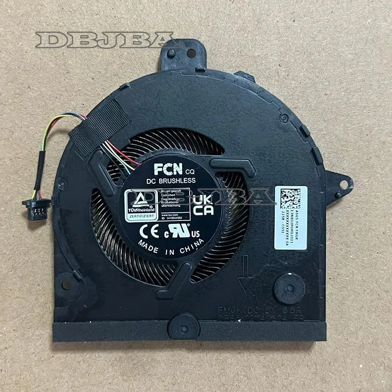 Small black laptop cooling fan with wire connector
