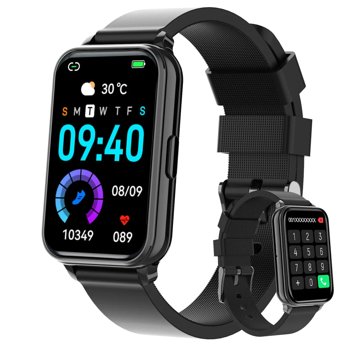  Bctemno P67 Smart Watch 1.57" AMOLED Black — product photo