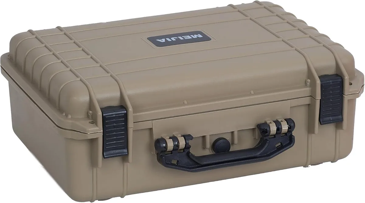 BFKK BFKK IP67 Waterproof Hard Camera Case Desert Tan 18.5x14.06x6.93in — product photo