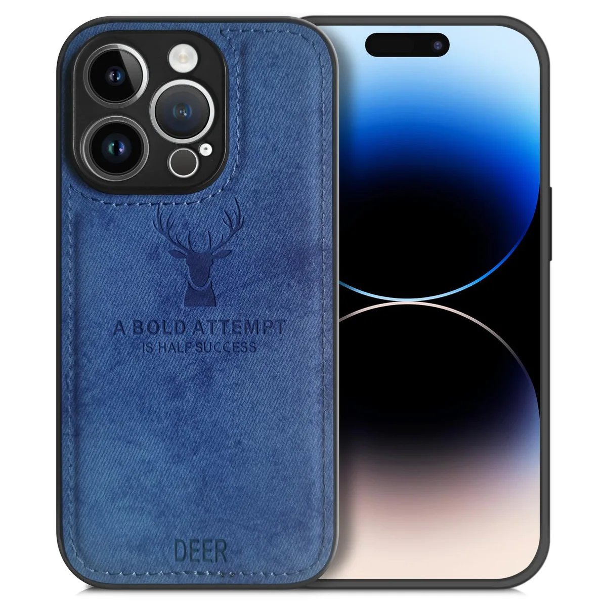 ALPHA DIGITAL INC ALPHA DIGITAL INC iPhone 14 Pro Max TPU Cloth Case Blue — product photo