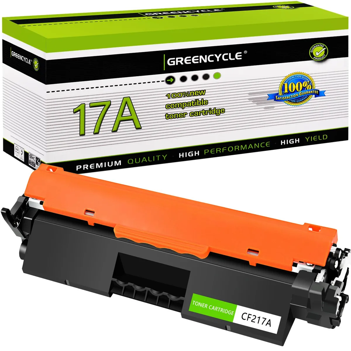 GREENCYCLE GREENCYCLE 17A CF217A Compatible Black Toner Cartridge 1600 pages — product photo