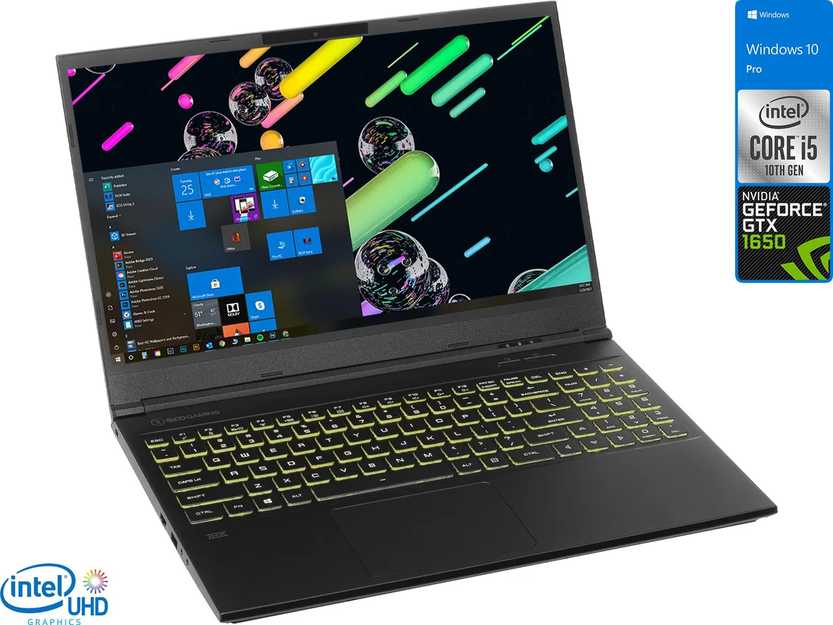 EVOO EVOO 15.6" FHD i5-10300H 8GB 256GB GTX 1650 gaming laptop — product photo