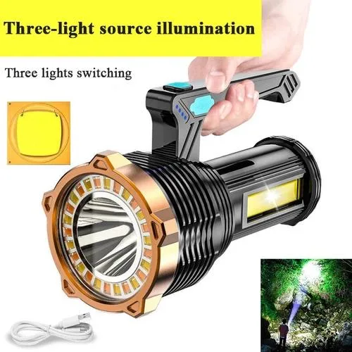 NShi NShi 95000000LM LED Flashlight USB Rechargeable IP44 — product photo