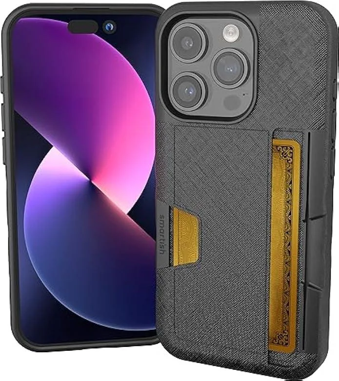 TAURKENAM TAURKENAM iPhone 15 Pro Wallet Case Black Tie Affair — product photo