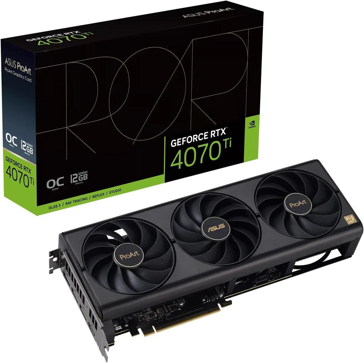 ASUS ASUS ProArt GeForce RTX 4070 Ti 12GB graphics card — product photo