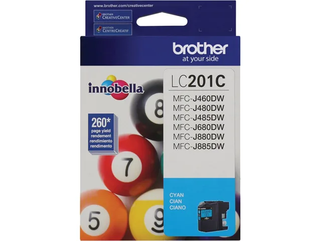 Brother Brother LC201C Cyan Ink Cartridge (genuine) 260 pages — product photo