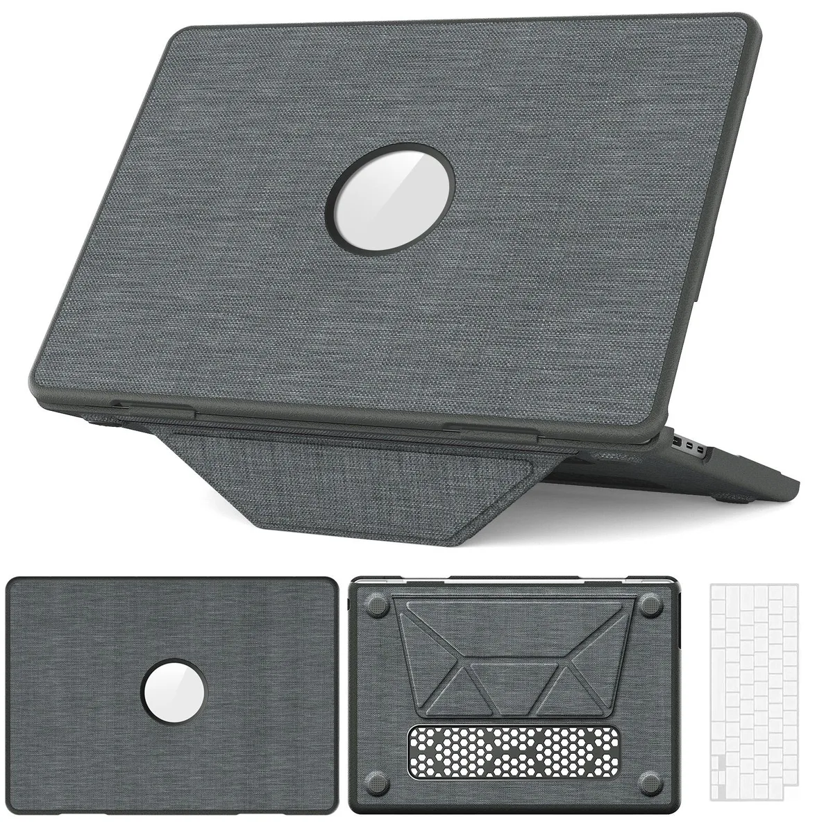 Werleo Werleo MacBook Air 13.6 inch Case 2022-2025 A2681 A3113 A3240 Grey laptop case — product photo