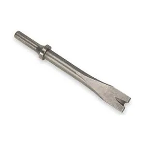 Westward rivet hammer V-chisel .401 inch shank 6-1/4 inch overall length alloy steel round collar