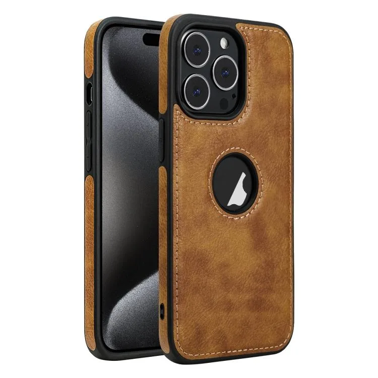 eForChina eForChina iPhone 15 Pro Flip Case Brown — product photo