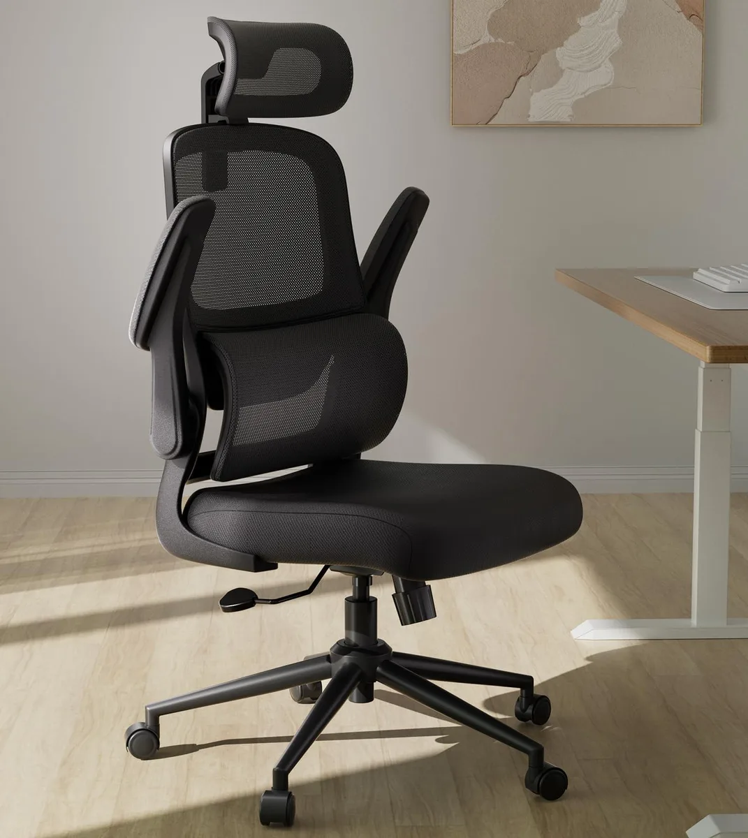 Hbada Hbada P1 Ergonomic Office Chair Black 80 x 54 x 53 cm 30 kg — product photo