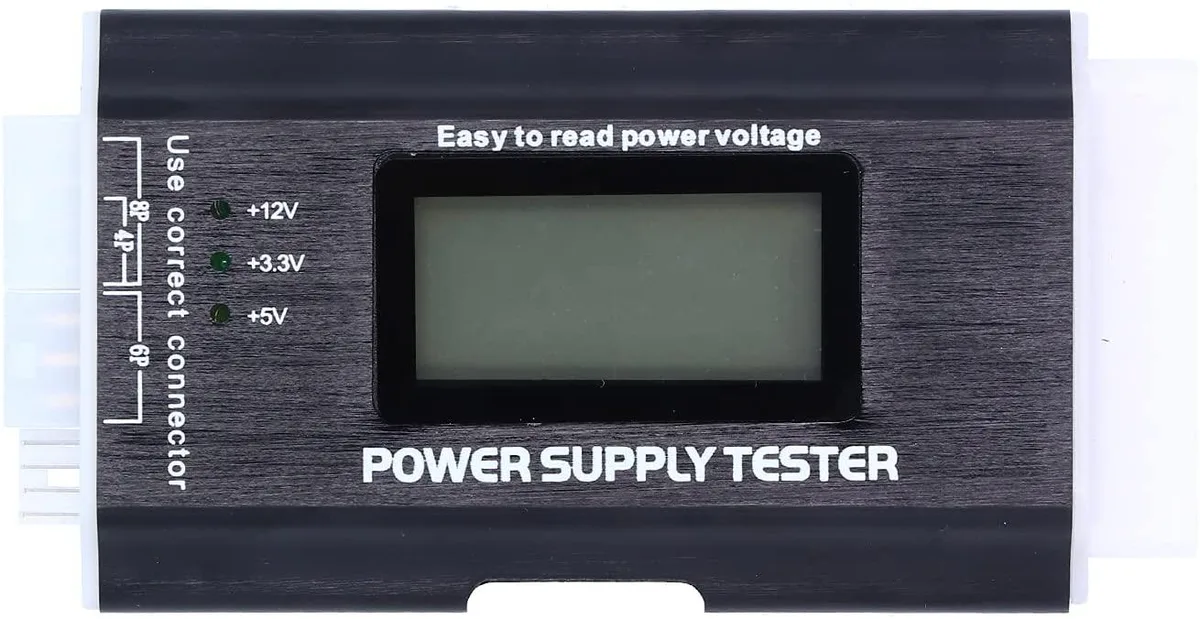 And 1 And 1 Power Supply Tester LCD 24 20 Pin SATA — product photo