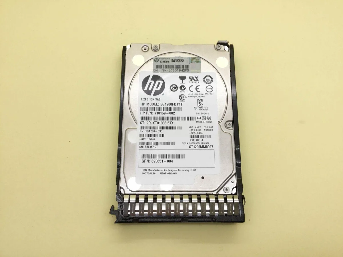 HP HP EG1200FDJYT 1.2TB SAS 10K 2.5" HDD — product photo