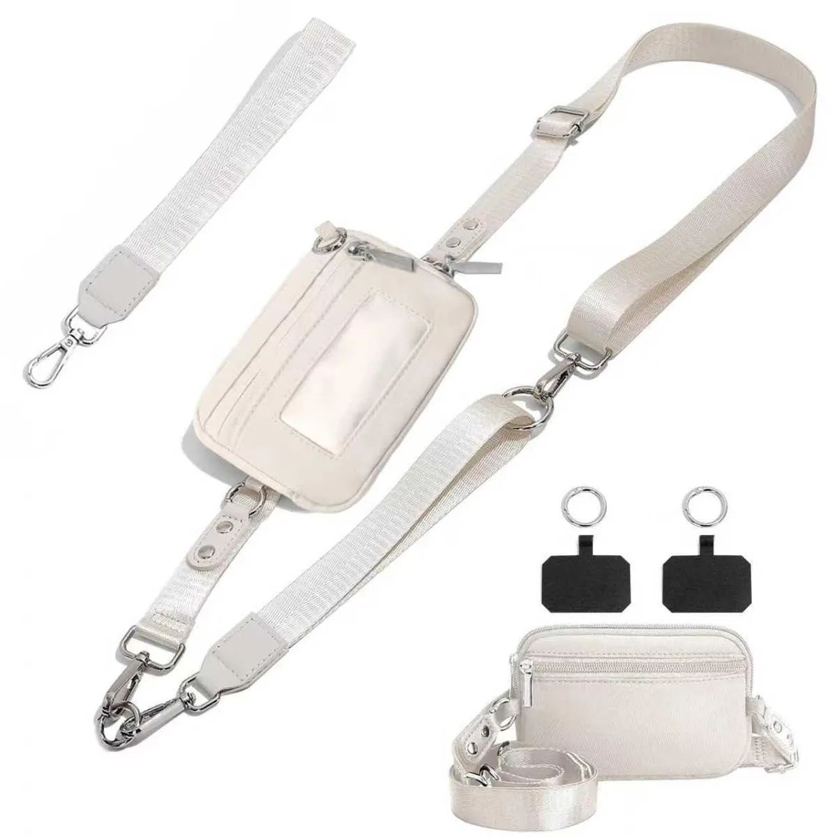  Viator Gear Phone Lanyard with Detachable Wallet Beige 41.5 to 60 inches — product photo