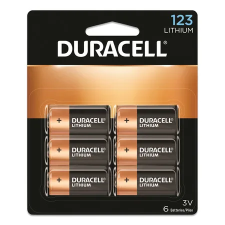 DURACELL DURACELL DL123AB6PK 123 3 V 265 mAh lithium battery 6-pack — product photo