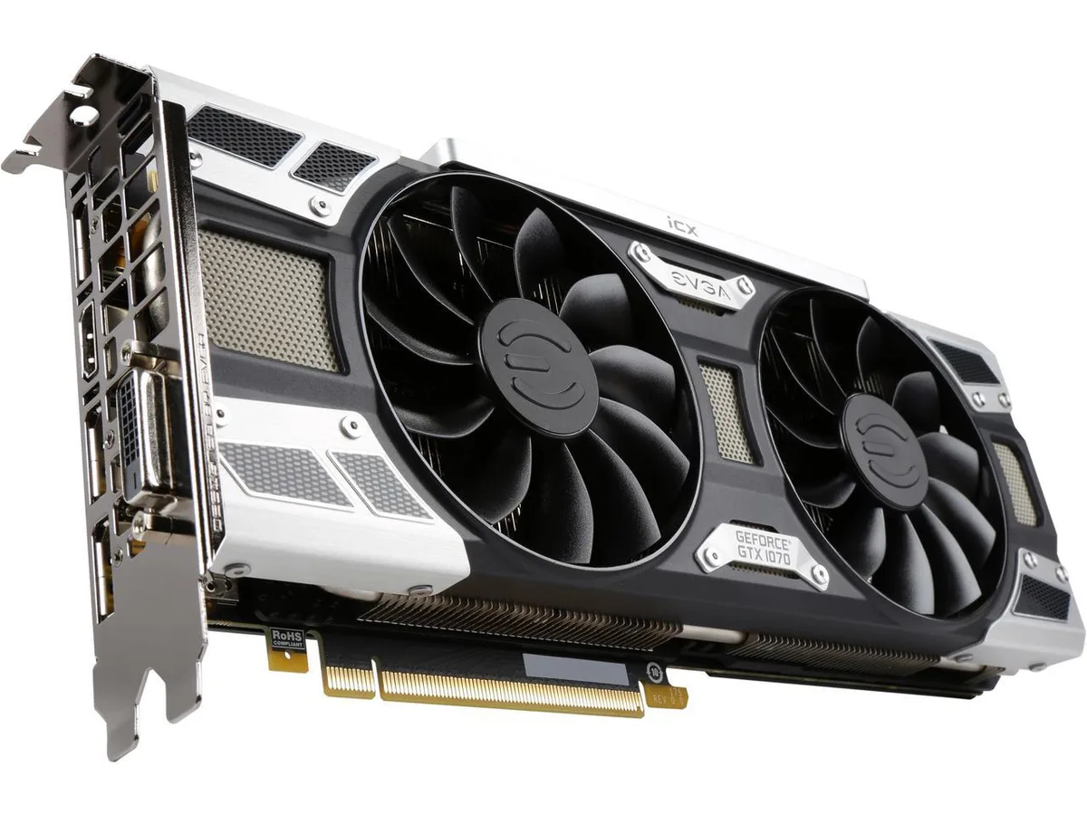 EVGA EVGA GeForce GTX 1070 SC2 GAMING iCX 8GB graphics card — product photo