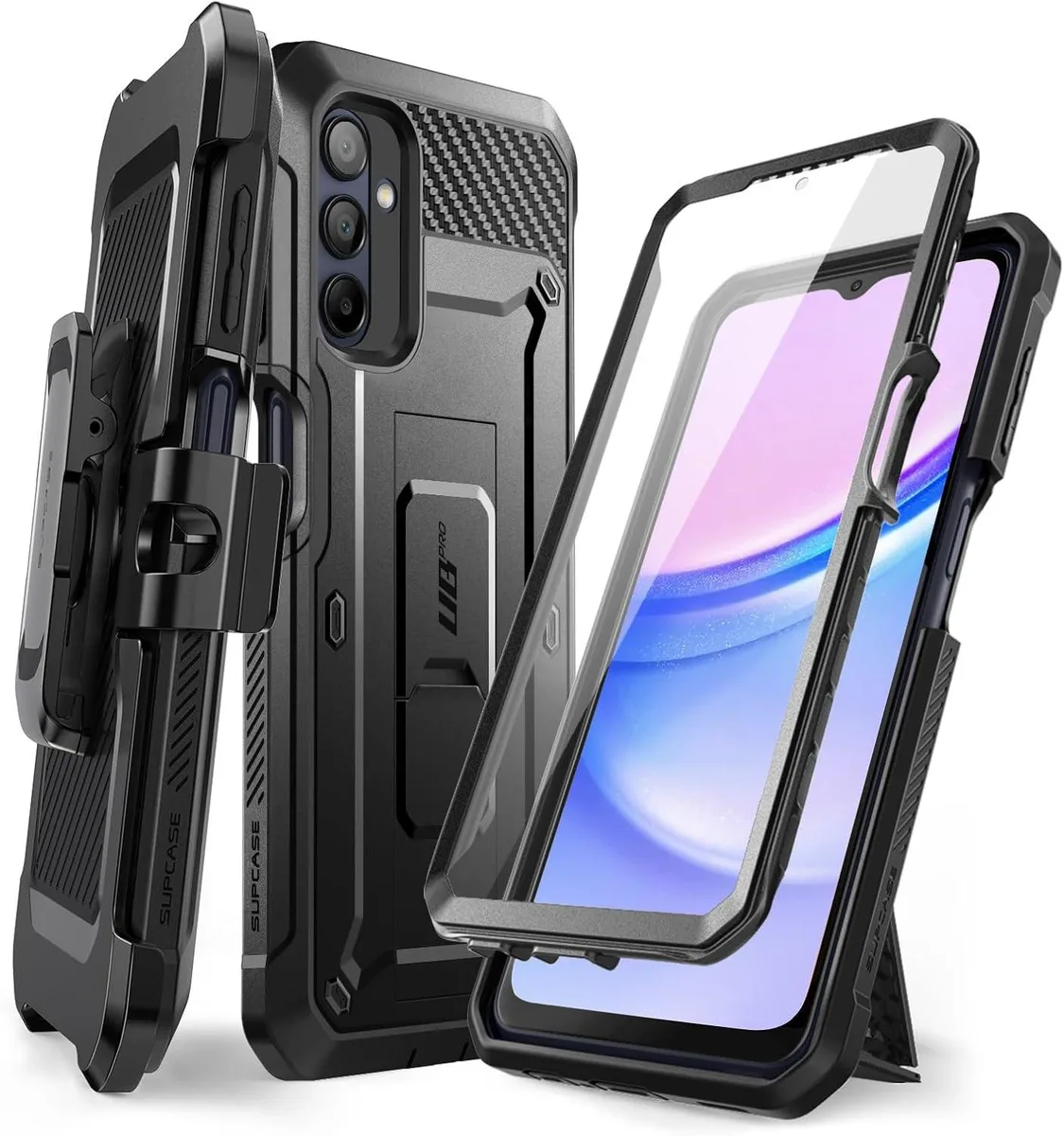 TAURKENAM TAURKENAM Unicorn Beetle Pro Samsung Galaxy A15 2024 Case Black — product photo
