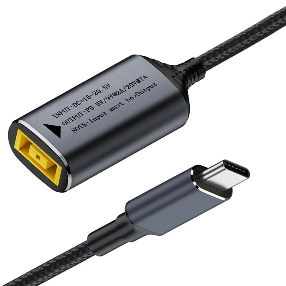 Fervit Fervit DC Jack to USB-C 140W 20V7A 18cm Cable — product photo