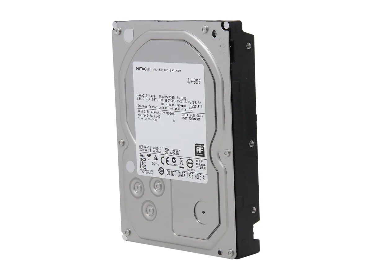 HGST HGST Ultrastar 7K4000 0F14683 4TB 7200 RPM 64MB SATA 6.0Gb/s 3.5" internal hard drive — product photo