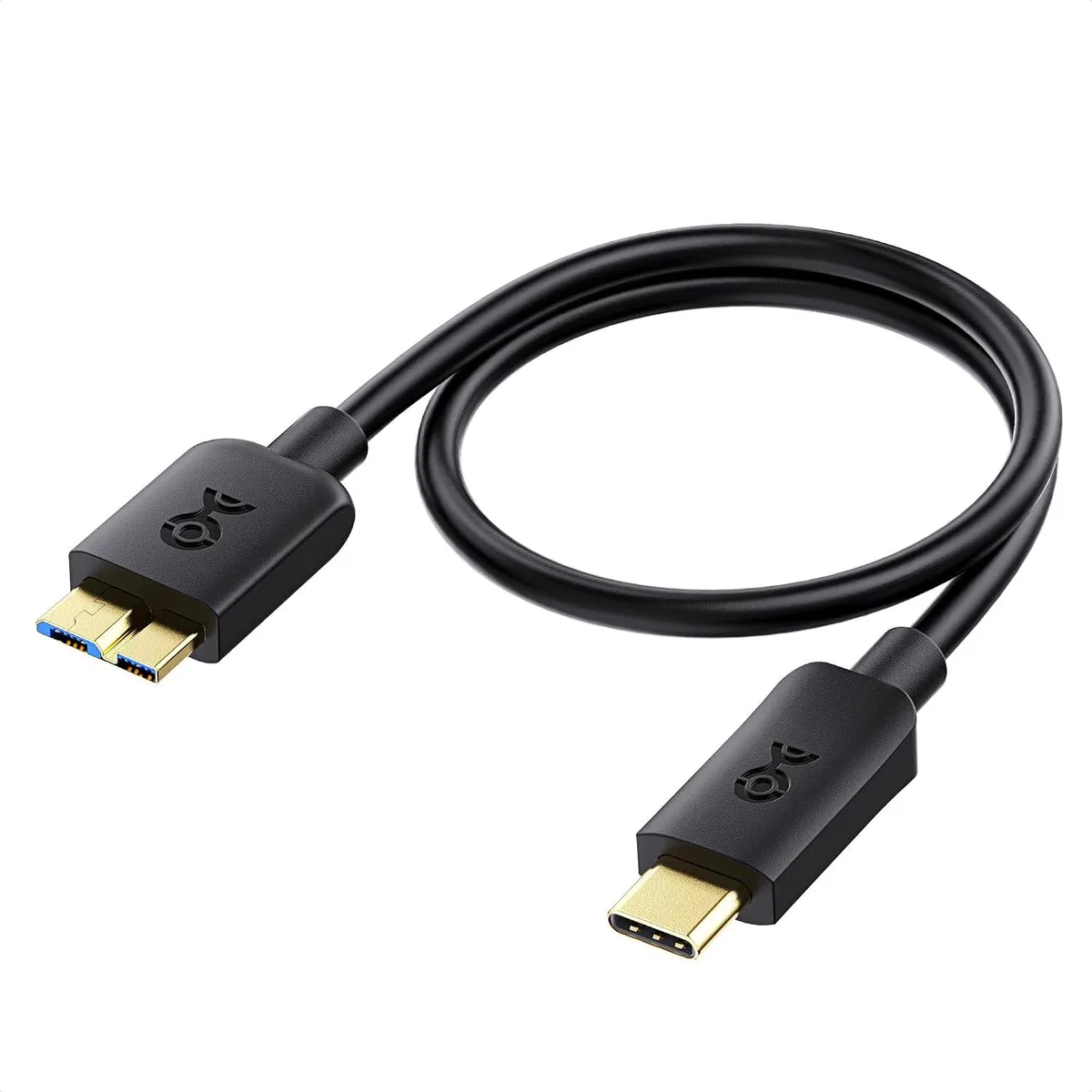 Kootion Kootion 10Gbps USB C to Micro USB 3.0 Cable 1ft Black — product photo