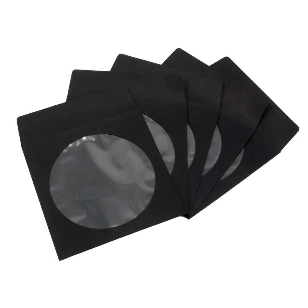  Fellowes GK1400431 100 Pack CD DVD Sleeves 100g Black — product photo