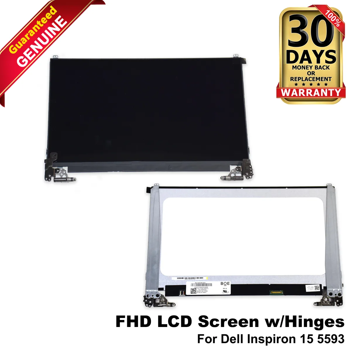 DELL DELL Inspiron 15 5593 FHD 15.6" LCD Anti-Glare Screen Assembly w/Hinges XP4HK — product photo