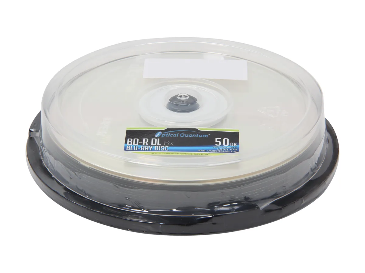 VinPower VinPower OQBDRDL06LT-10 50GB 6X BD-R DL 10-pack blu-ray media — product photo