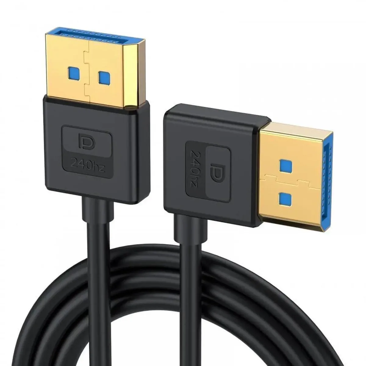 Vszerda Vszerda Ultrafine Left Angled DisplayPort 1.4 Cable 100cm — product photo