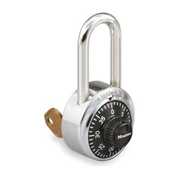Stainless steel combination padlock with front dial and hardened steel shackle