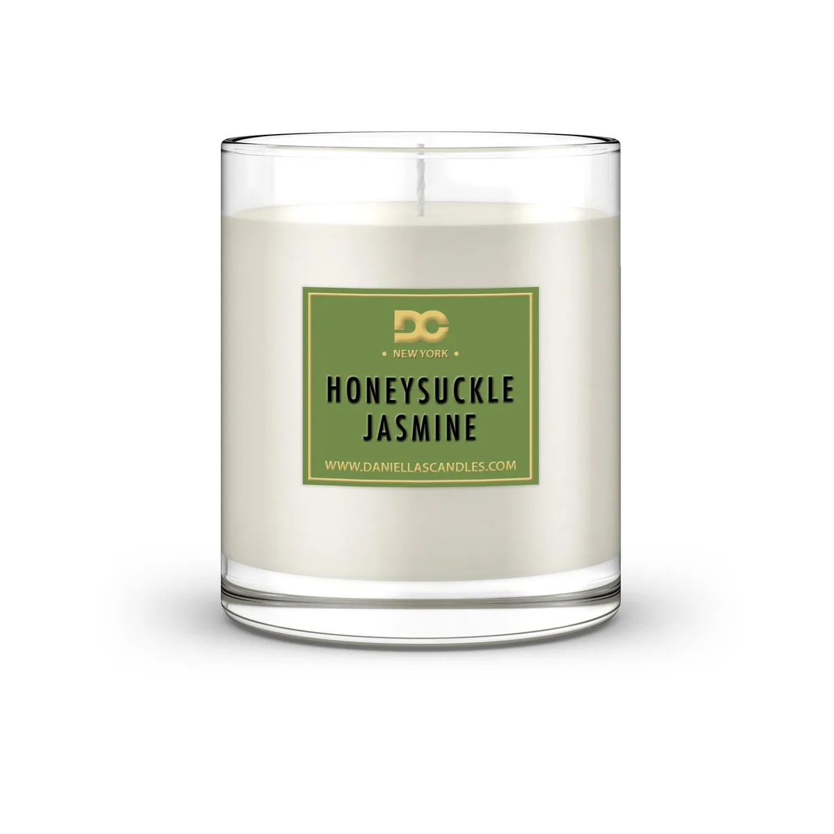 Daniella's Candles Collection Daniella's Candles Collection Honeysuckle Jasmine Candle 11 oz 65h Green CC100109 — product photo