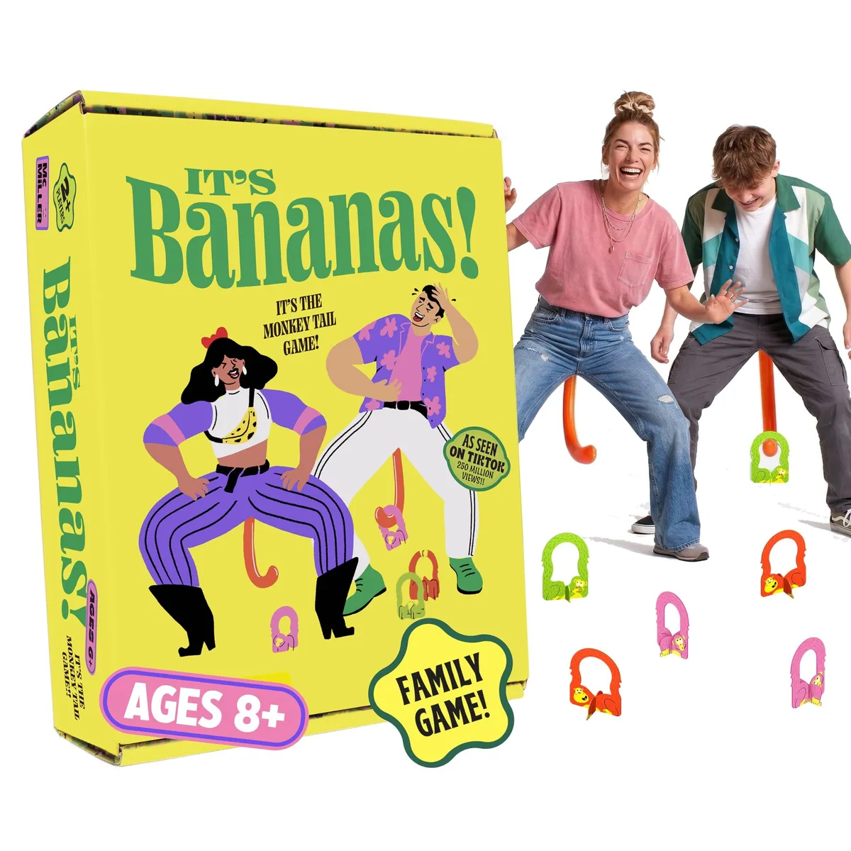  Worry Free Gadgets Its Bananas Monkey Tail Party Game Black — product photo