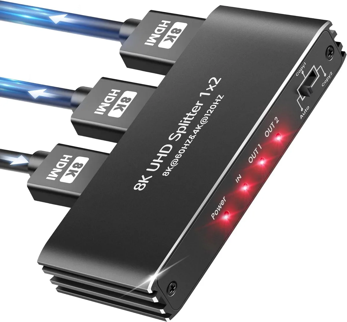 ESTONE ESTONE OZF8K1 8K 60Hz HDMI 2.1 Splitter 1x2 video splitter — product photo
