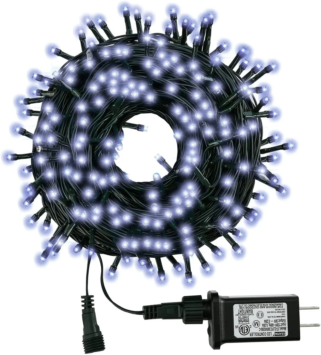 OmaiLighting OmaiLighting 100FT 300LED White String Lights Green Wire 8 Modes — product photo