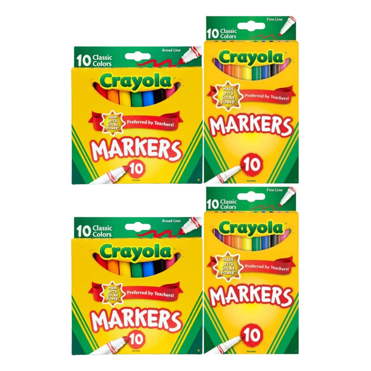 Crayola Crayola SP-53653204173118 Classic Fine &amp; Broad Line Markers 40-Count Illustration Set — product photo