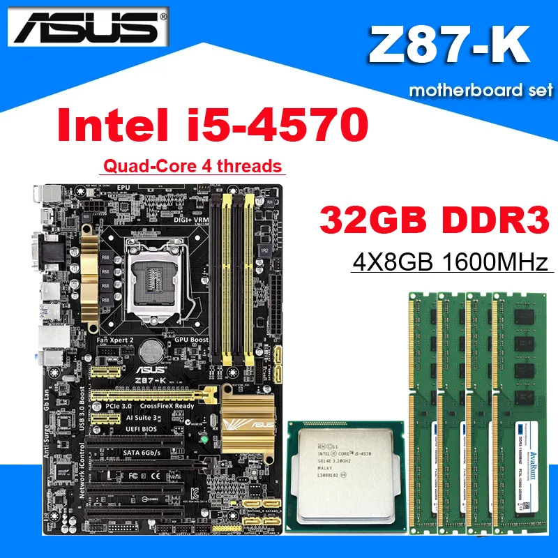 Avarum Avarum ASUS Z87-K Combo i5-4570 32GB DDR3L 1600MHz — product photo