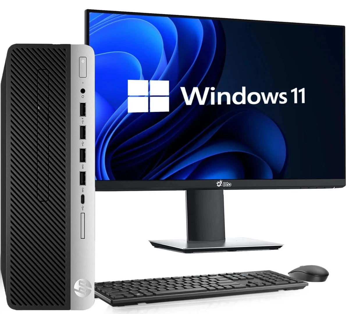 HP HP ProDesk 600 G3 Desktop PC i5-6500 16GB 256GB 24" Monitor Windows 11 Pro — product photo