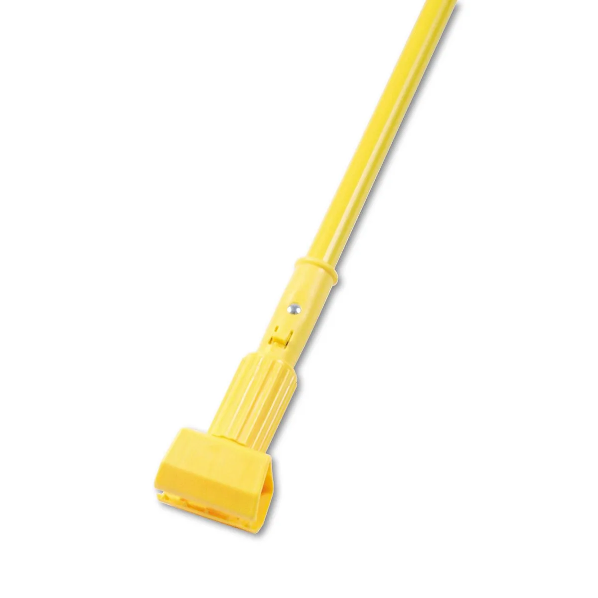 Boardwalk Boardwalk Plastic Jaws Mop Handle 60" Aluminum Yellow cleaning — product photo