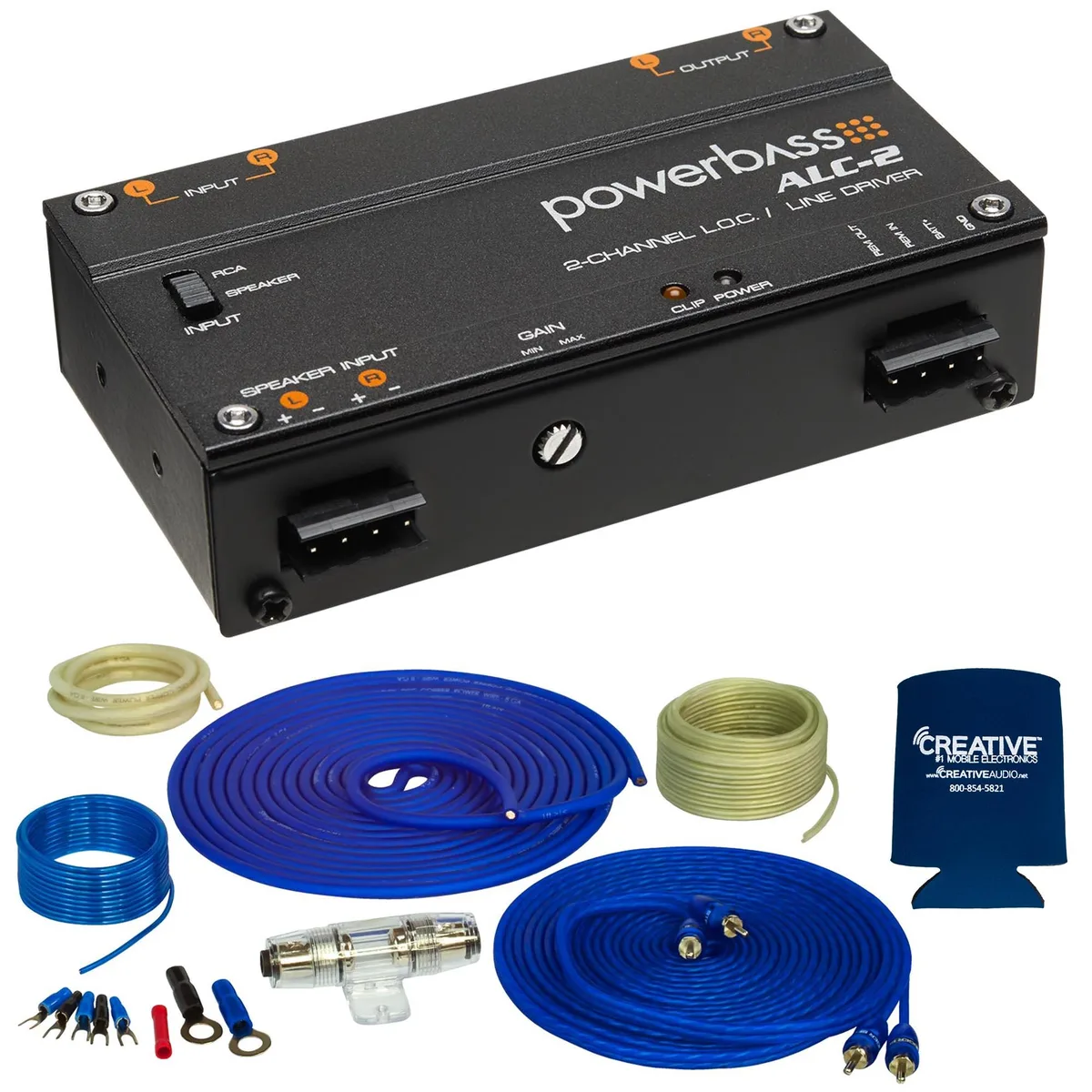 STINGER STINGER SS600XS 8GA Copper 600W Wiring Kit with ALC-2 Line Output Converter — product photo