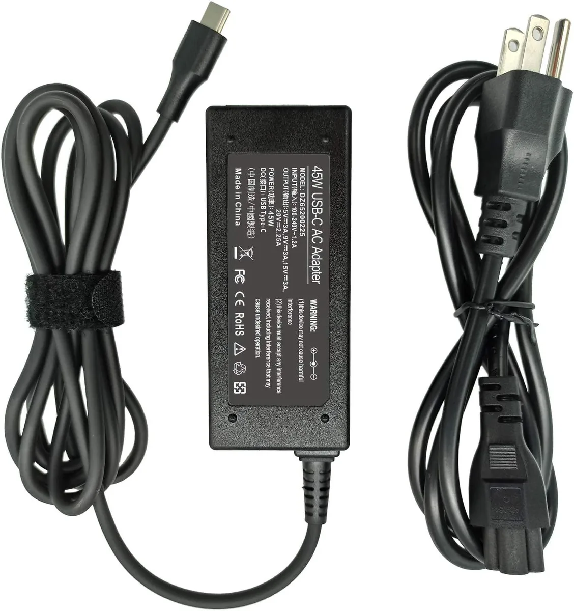 myVolts myVolts 45W USB-C ac adapter for Asus HP Chromebooks — product photo
