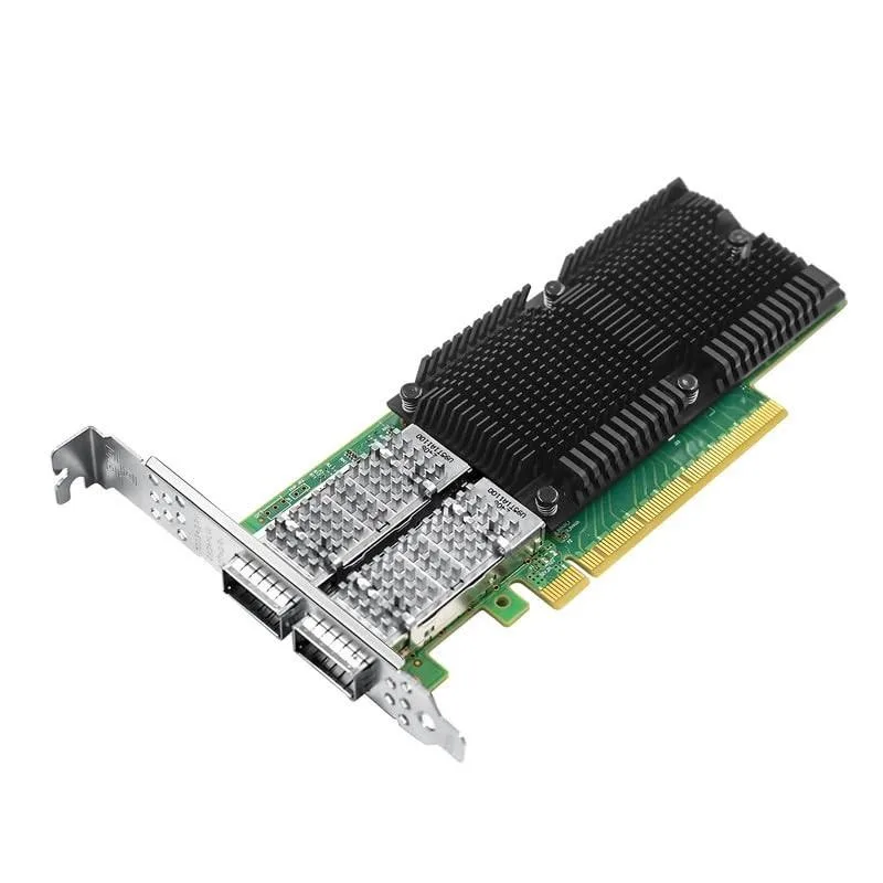 Barrow Mods Barrow Mods 100GbE Network Adapter Mellanox ConnectX-5 Ex PCIe 4.0 x16 2 in 1 accessory — product photo