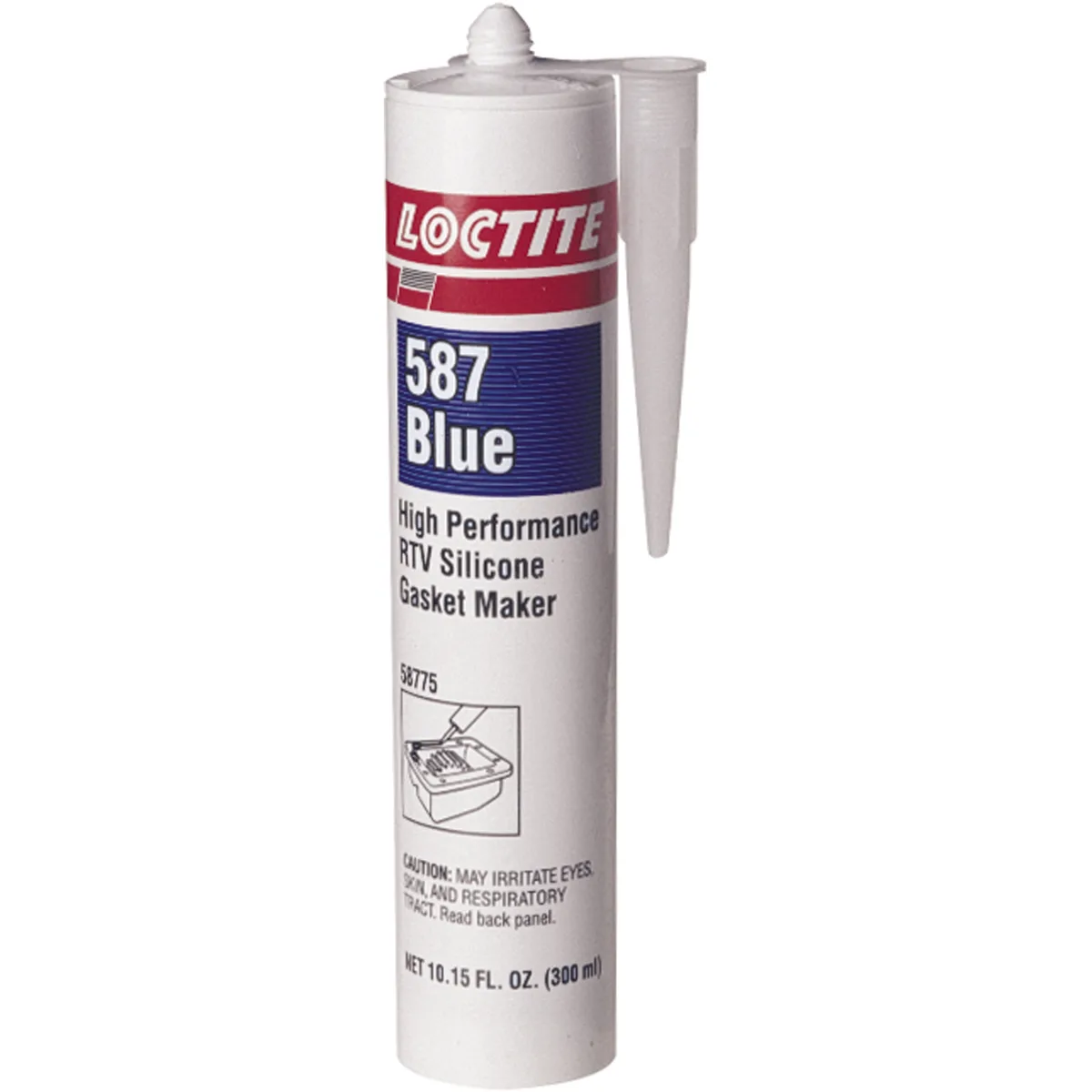 Blue RTV gasket maker paste in a 300 mL cartridge