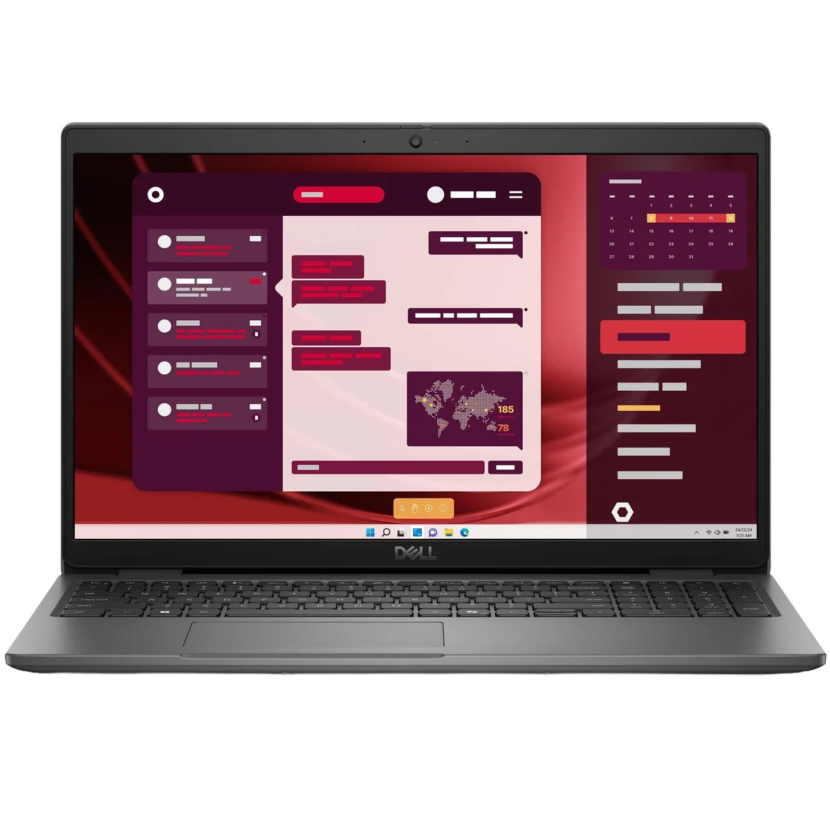 DELL DELL Latitude 3550 15.6" laptop i7-1355U 16GB 512GB SSD Windows 11 Pro Soft Charcoal 7CCG9 — product photo