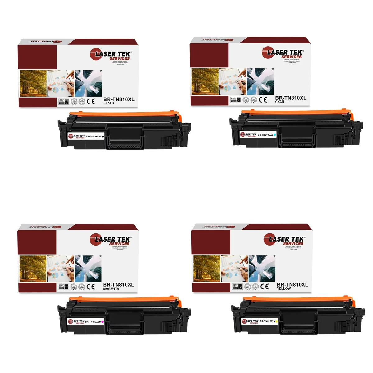 Laser Tek Services Laser Tek Services TN810XL 4PK toner cartridge — product photo