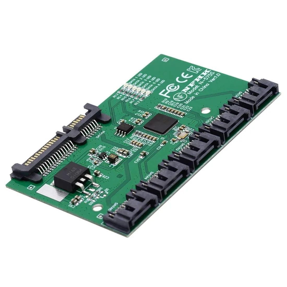 Vszerda Vszerda SATA 3.0 Splitter 1 to 5 Port JMB575 — product photo