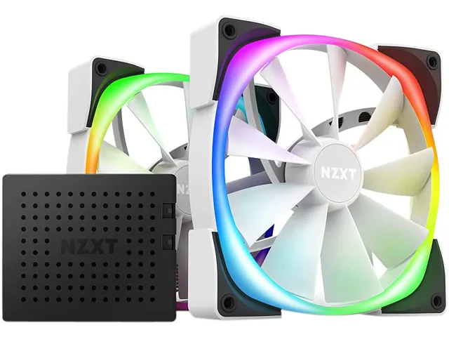 NZXT NZXT HF-2814C-DW 140mm Aer RGB 2 White Twin Pack — product photo