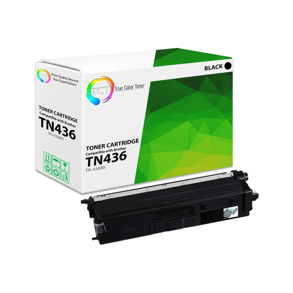 True Color Toner True Color Toner TN-436BK Black Toner Cartridge 6500 Pages — product photo