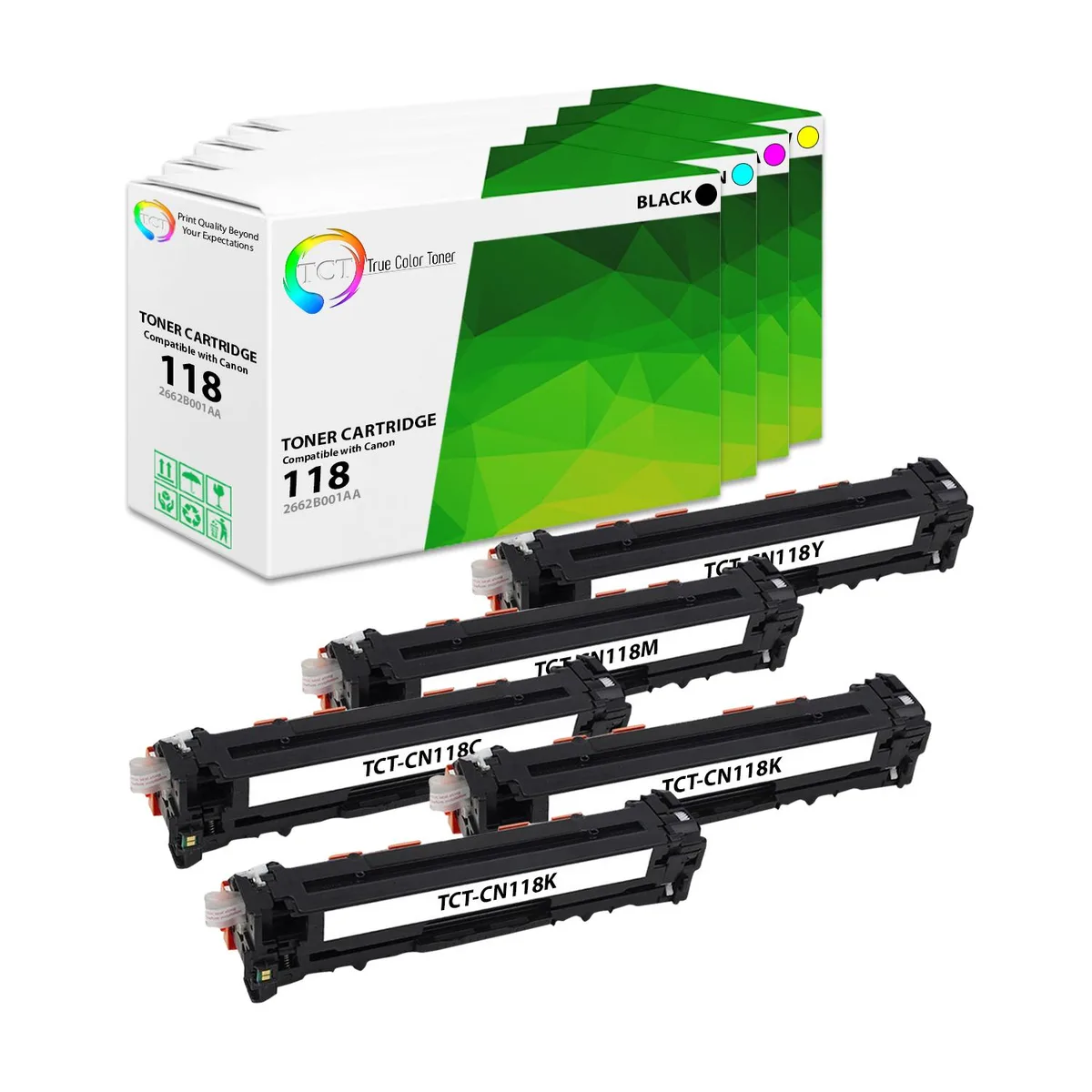 True Color Toner True Color Toner 118 5-pack toner cartridge 4 colours 3400/2900 pages — product photo